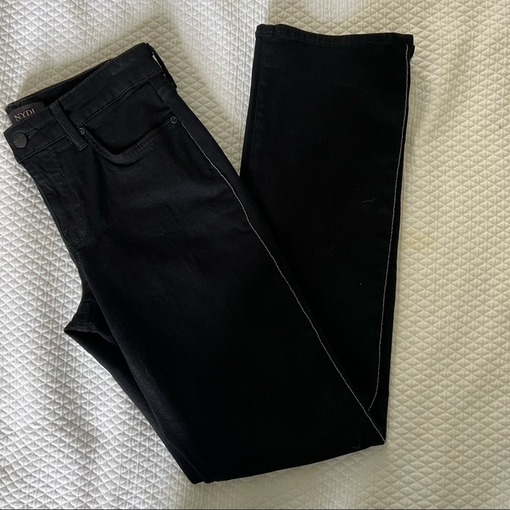 NYDJ Marilyn Straight Jeans with Beaded Detail • 28”